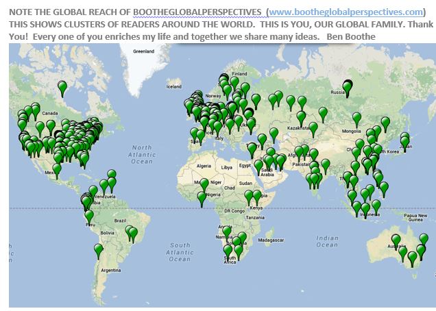 Global Readership of Boothe Global Perspectives